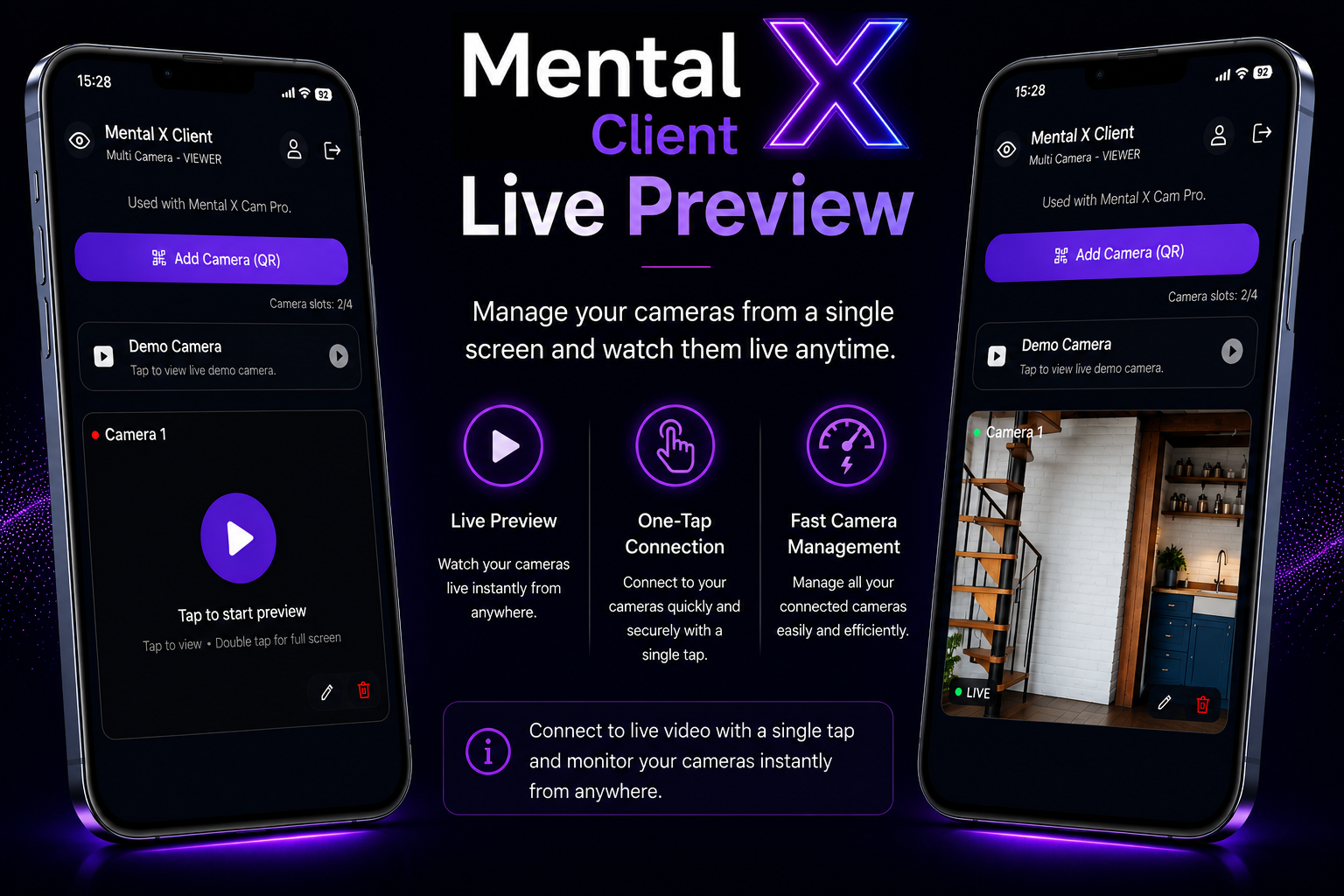 Mental X Client live preview visual